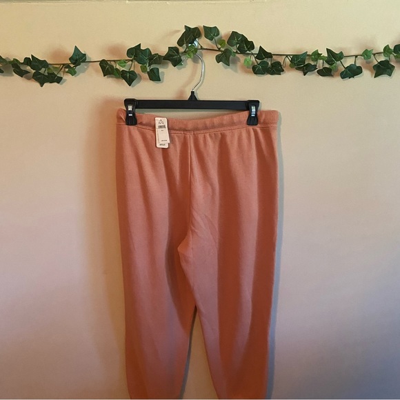 NWT 🍑 Aerie Women's Large Orange Athletic Joggers Sweatpants - Picture 2 of 3
